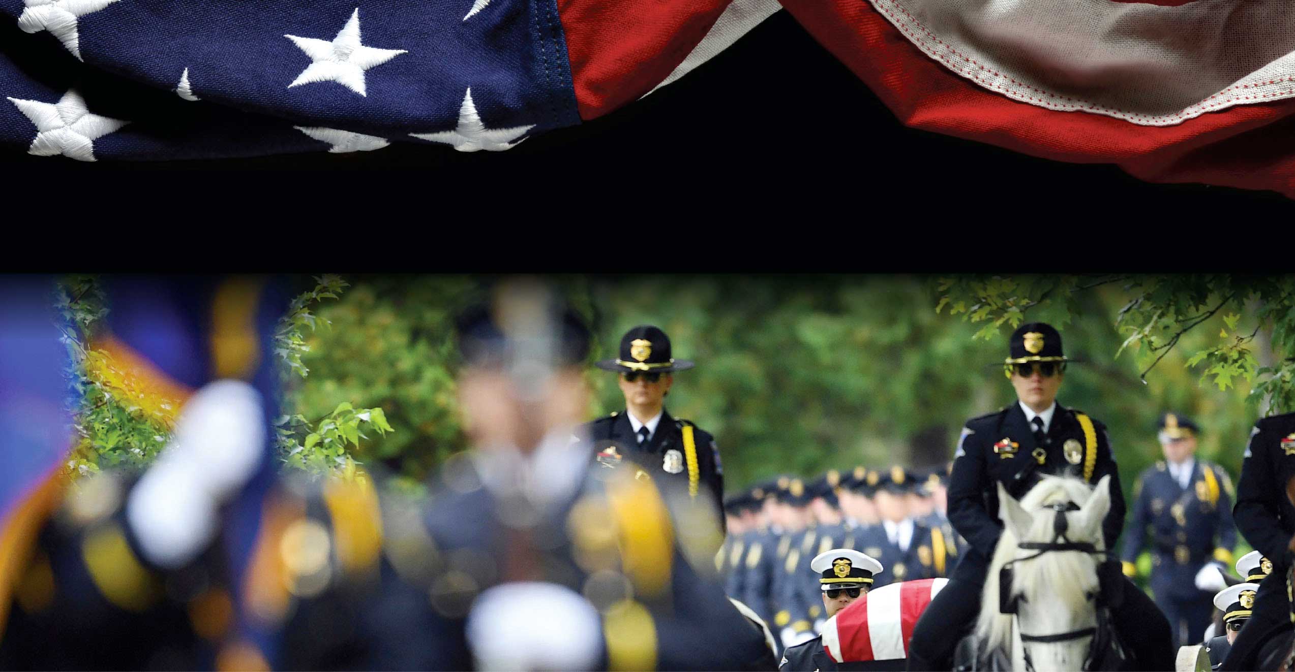 Flag and funeral service